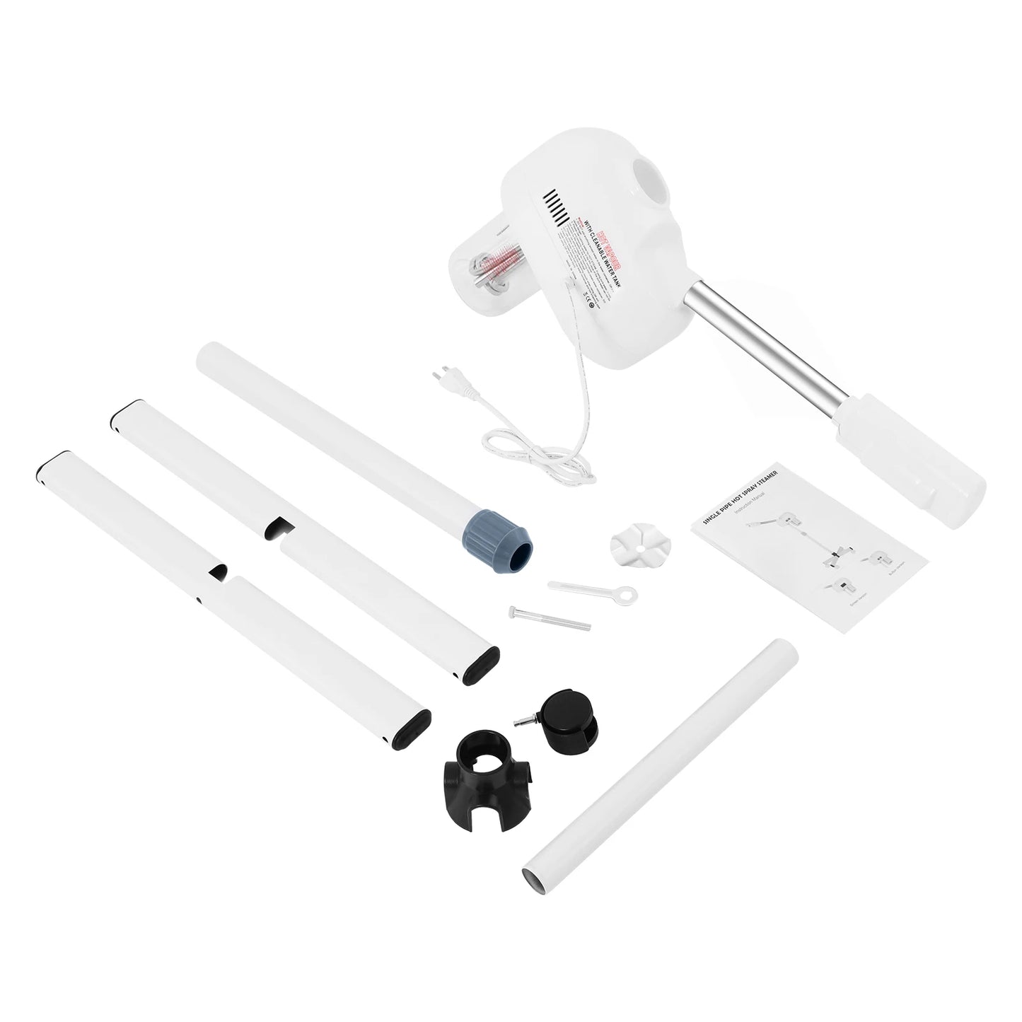 Ozone Facial Steamer On Wheels, Adjustable Height, 360 Degree Nozzle