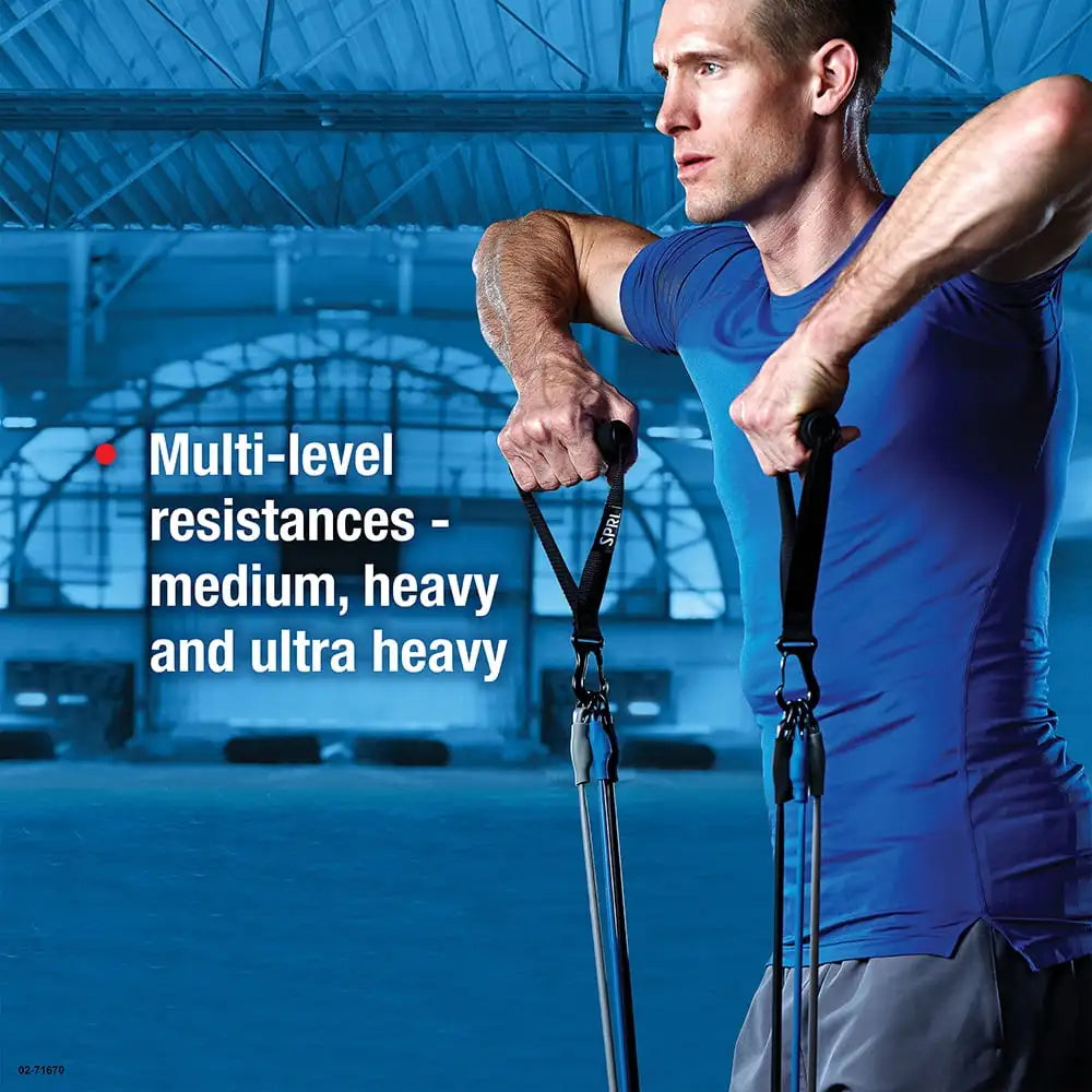 3 In 1 Resistance Tube Kit With Three Durable Levels