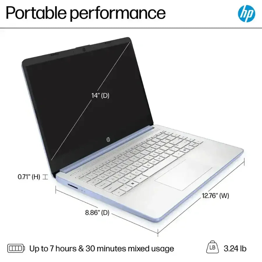 HP Laptop Intel Processor 16GB RAM 384GB Storage Windows 11