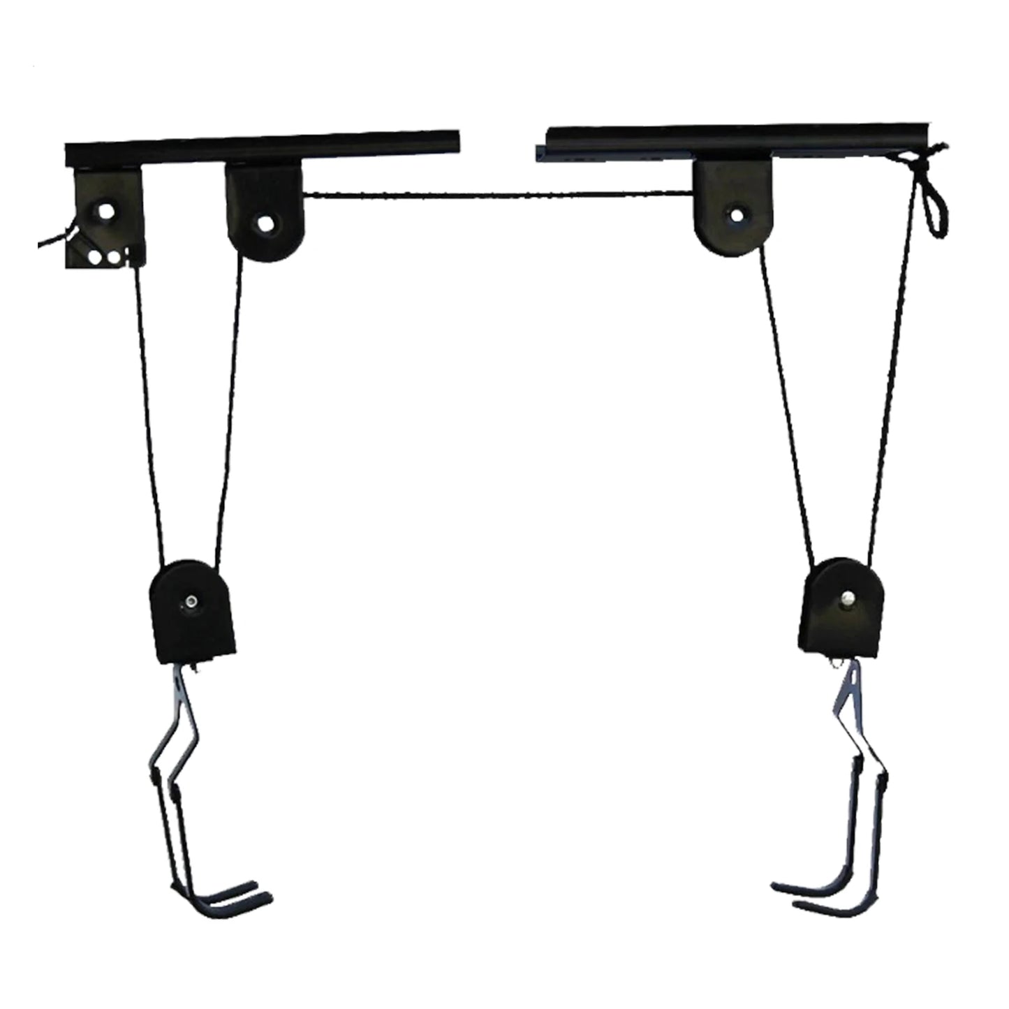 Garage Ceiling Bike Hoist With Pulley Storage System