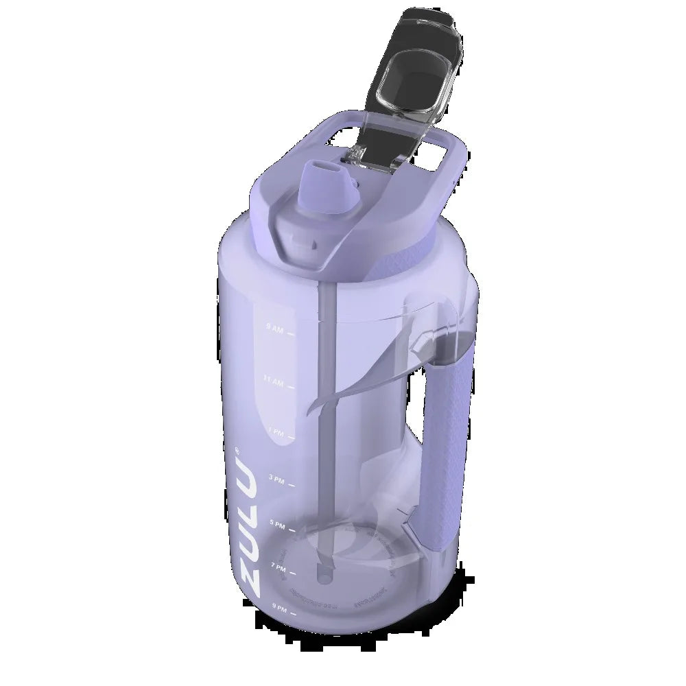 BPA Free Water Bottle With Time Markings And Leak Proof