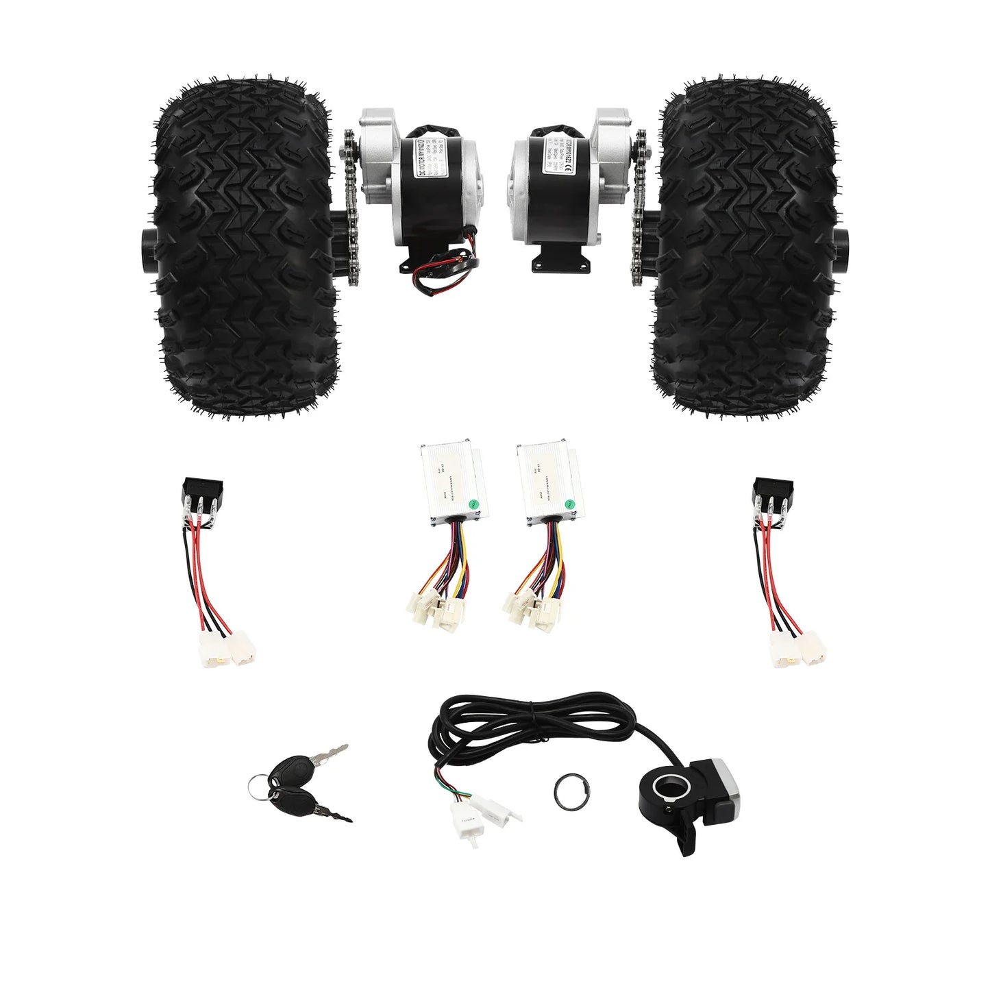 Motor Drive Air Wheel Kit With Reverse Gear And Throttle