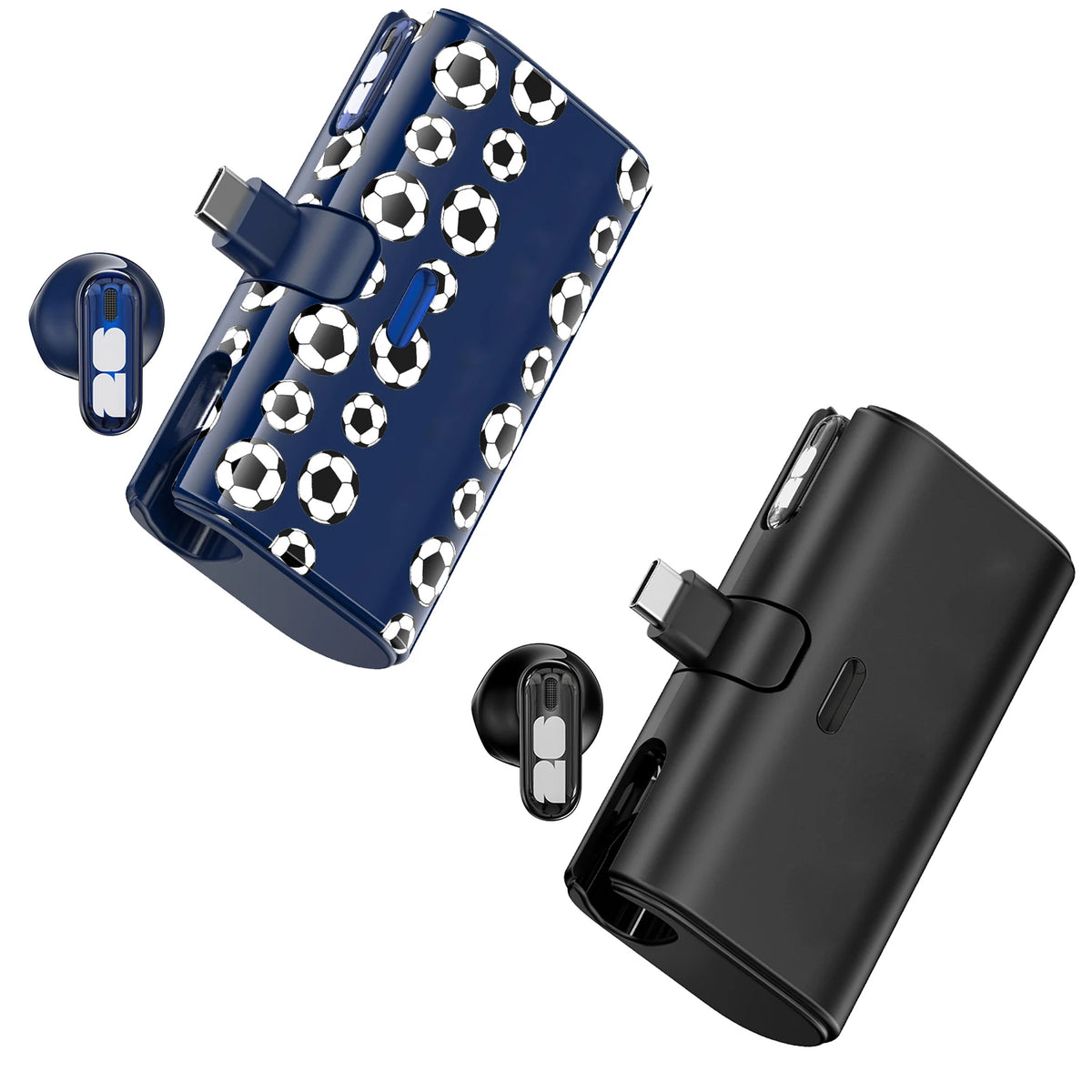 F26E12 Wireless Bluetooth Earbuds Touch Controls And Built In Mic