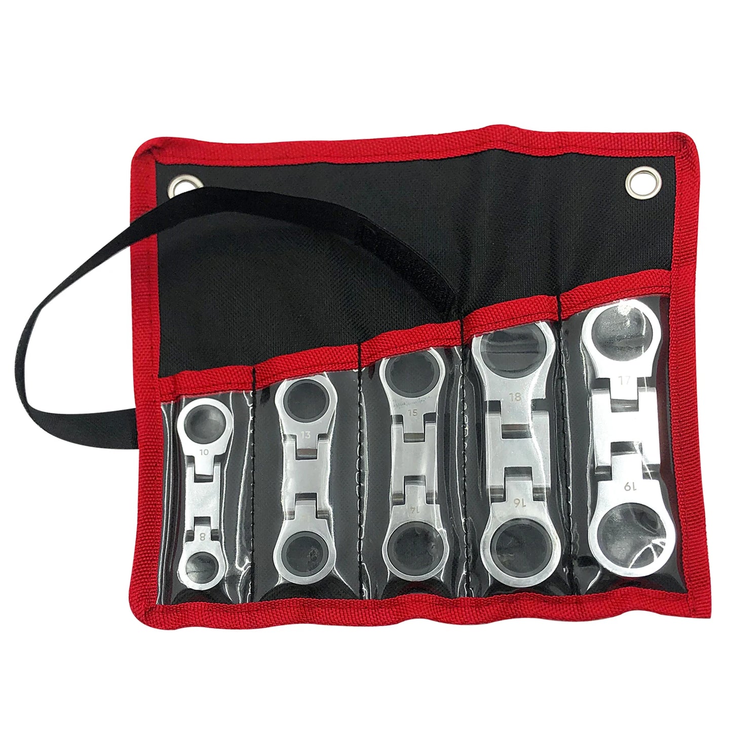 GOSWIFT 5-Piece Dual Flex Head Ratcheting Wrench Set Metric