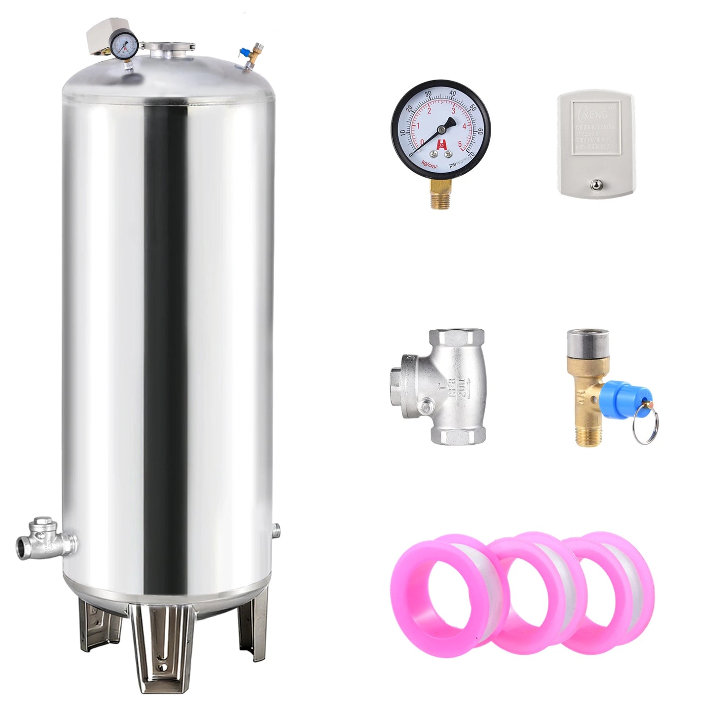Vertical Heavy Duty Well Pump Pressure Tank For Irrigation