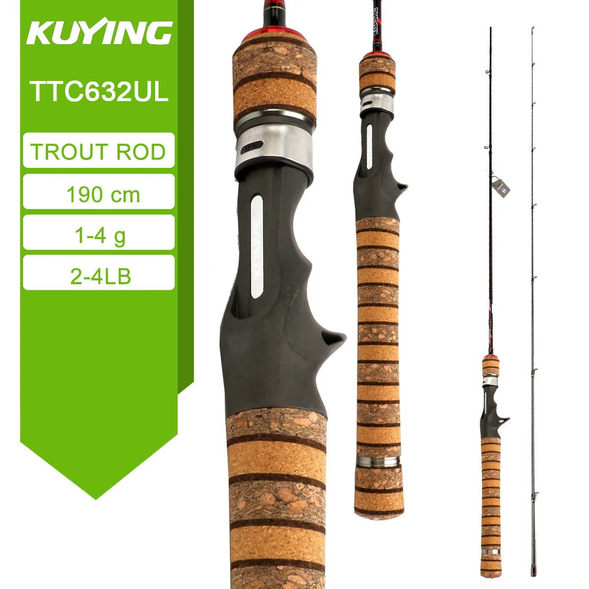 Kuying Teton Spinning Casting Rod For Lures Fuji Parts