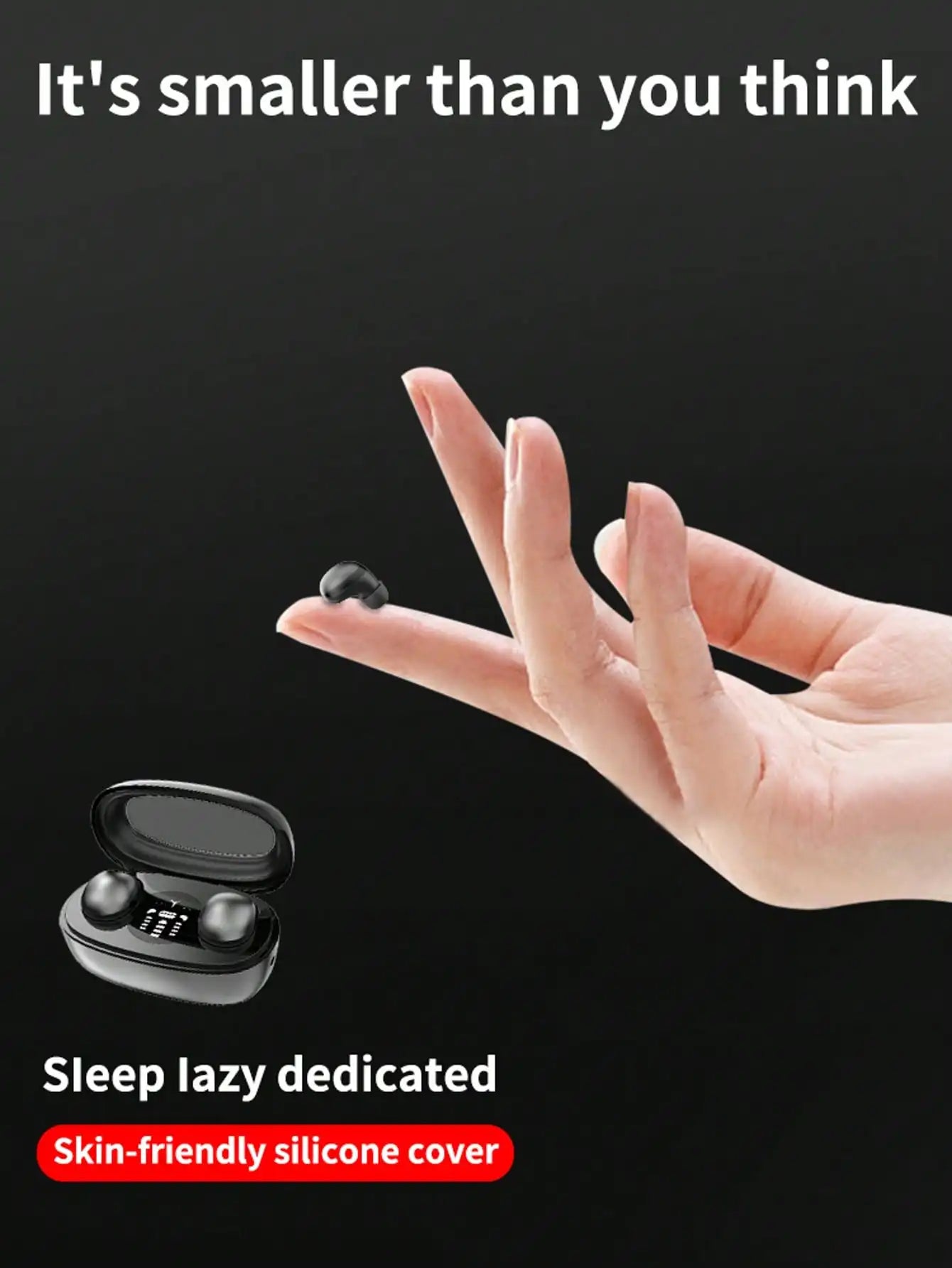 VIKEFON Comfort Over Ear Wireless Headphones With Digital Display