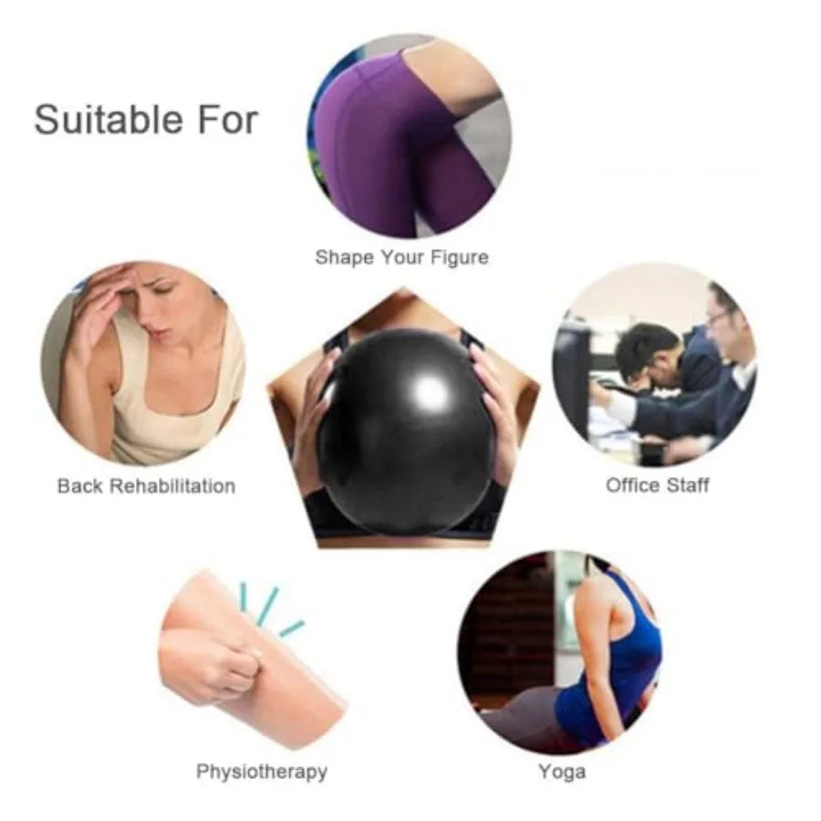 Mini Pilates Yoga Balls 2 Pack Anti Burst Exercise Balls