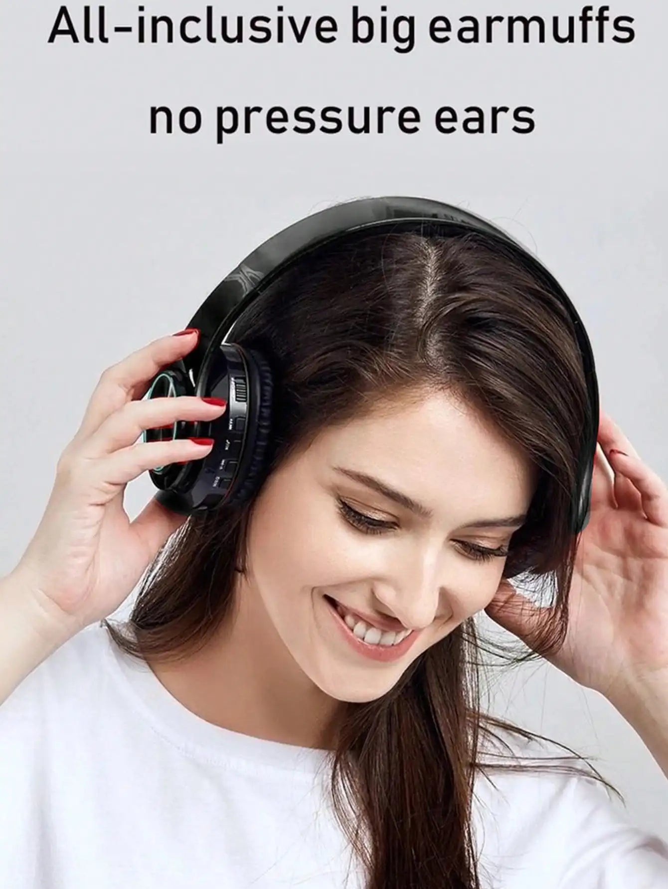 VIKEFON RGB Gaming Headphones Wireless Bluetooth With Microphone