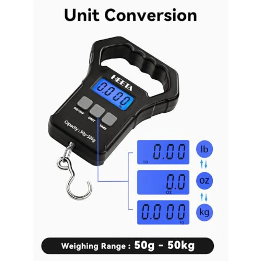 Digital Fishing Weight Scale 110lb Portable Hanging Scale