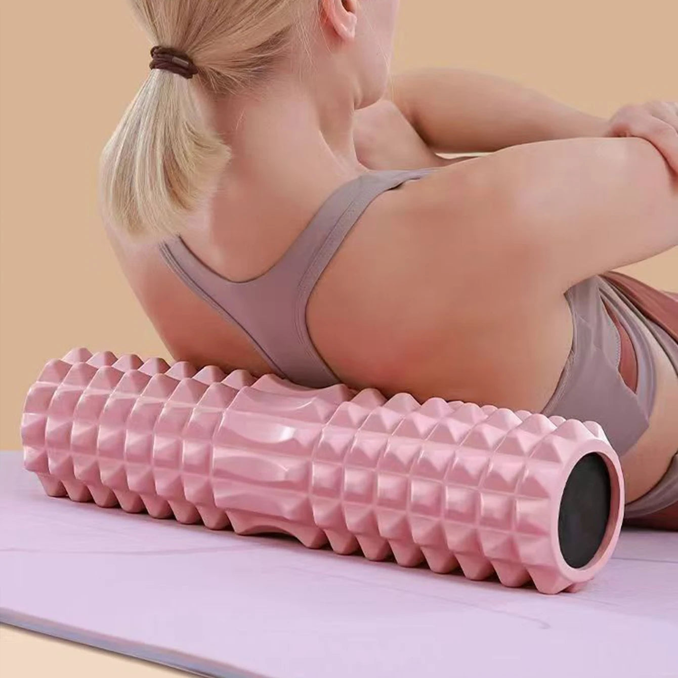 Yoga Foam Roller And Block Set For Deep Tissue Massage