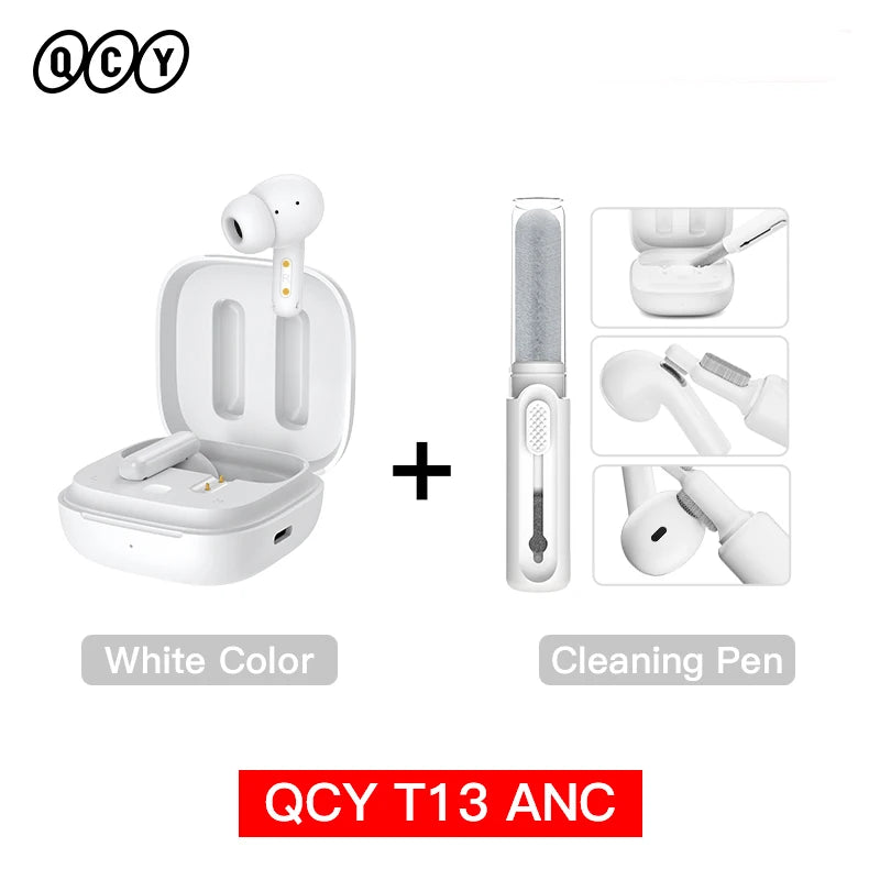 QCY T13 ANC Wireless Earbuds With Bluetooth 5.3 Connection