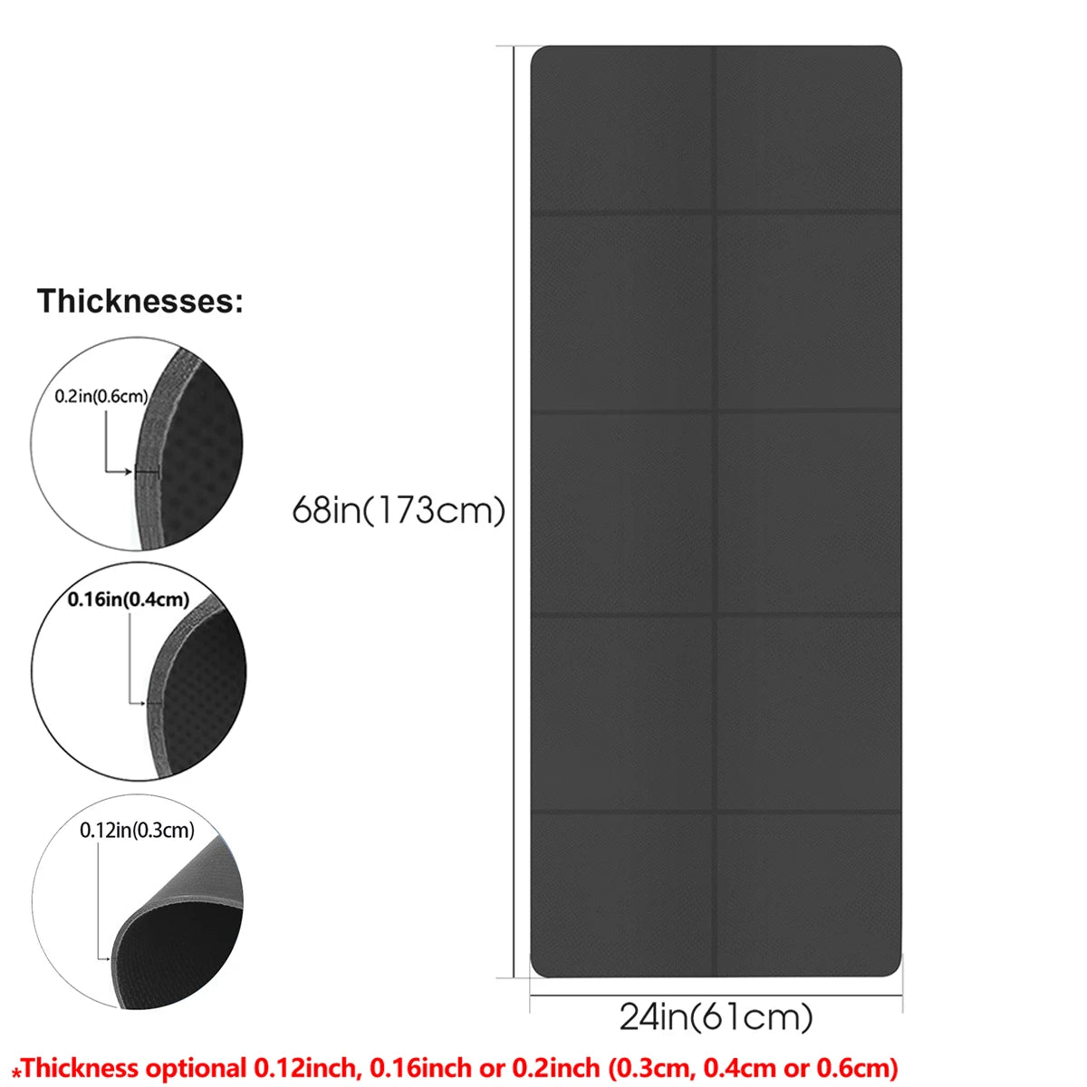 Foldable Eco Friendly EVA Yoga Mat For Travel And Workouts