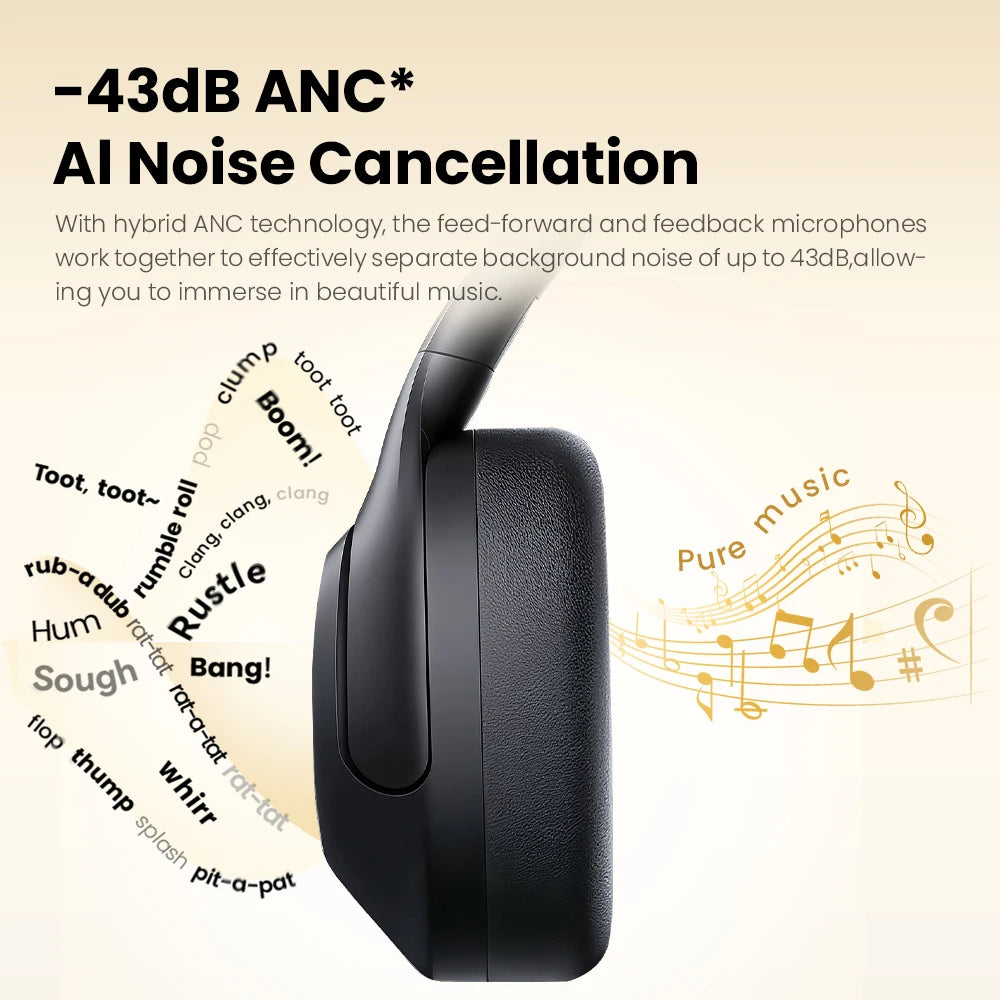 Haylou S30 Wireless Bluetooth 5.4 Headphones With Adaptive Noise Cancelling