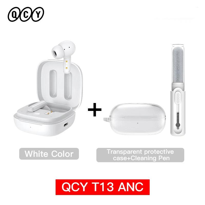 QCY T13 ANC Wireless Earbuds With Bluetooth 5.3 Connection