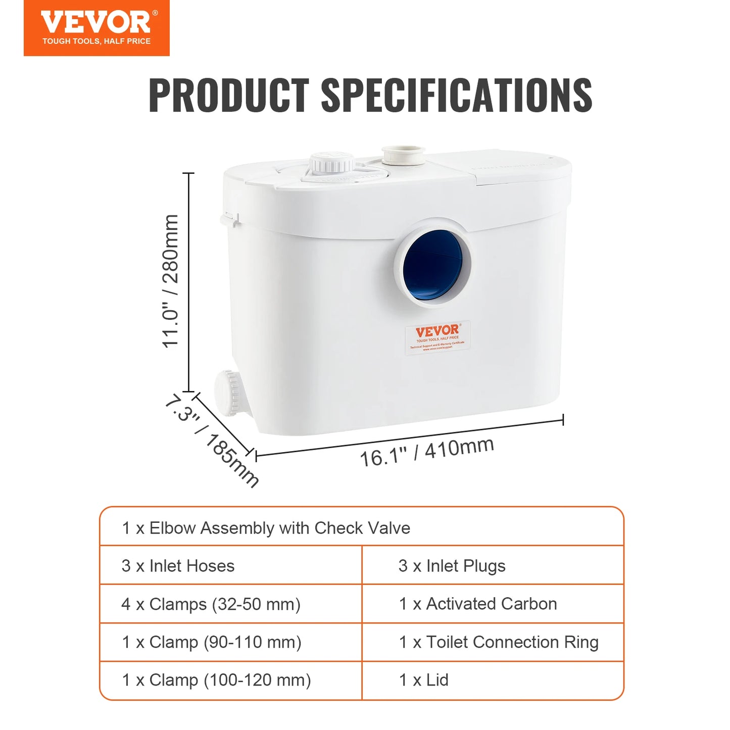 Macerator Sewerage Sump Pump FLO700 FLO900 FLO1200 Upflush