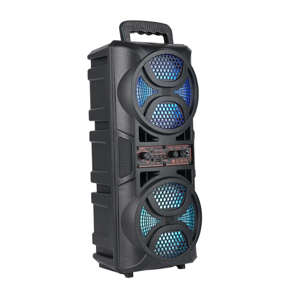 LAIMANEI Bluetooth Portable Speaker With Double Subwoofer Deep Bass Outdoor