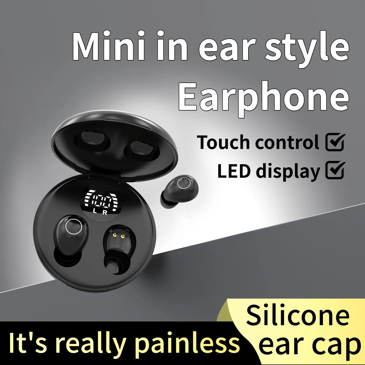 SHUKE Invisible Wireless Bluetooth Sleeping Earbuds With Noise Cancellation