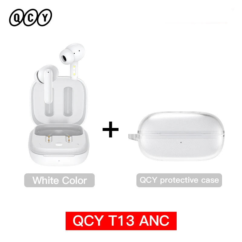 QCY T13 ANC Wireless Earbuds With Bluetooth 5.3 Connection