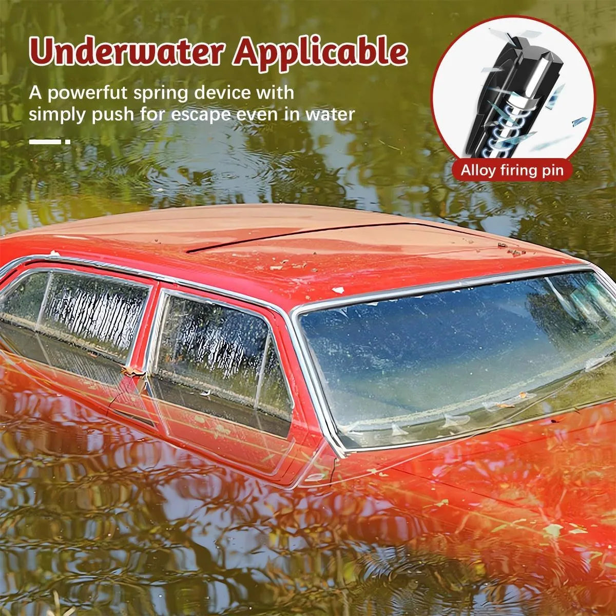 Emergency Car Escape Tool With Seatbelt Cutter And Window Breaker