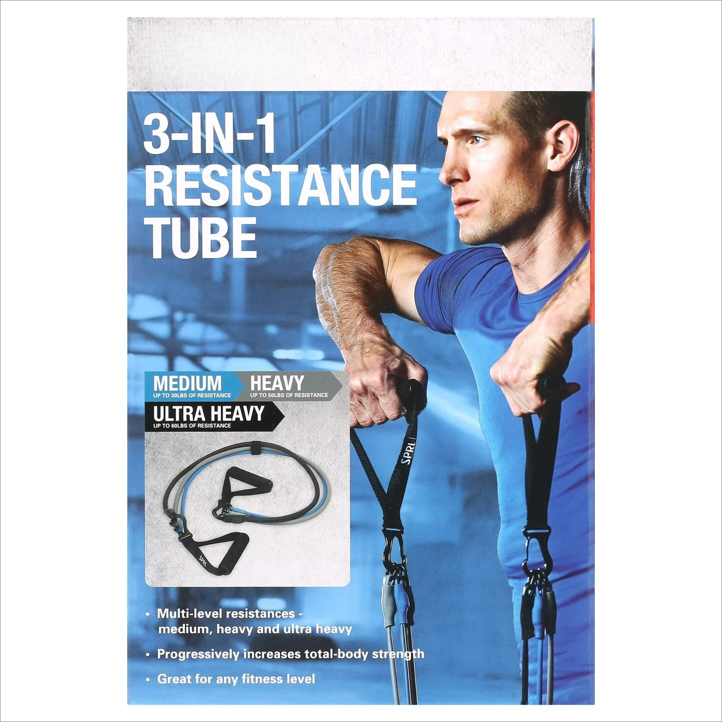 3 In 1 Resistance Tube Kit With Three Durable Levels