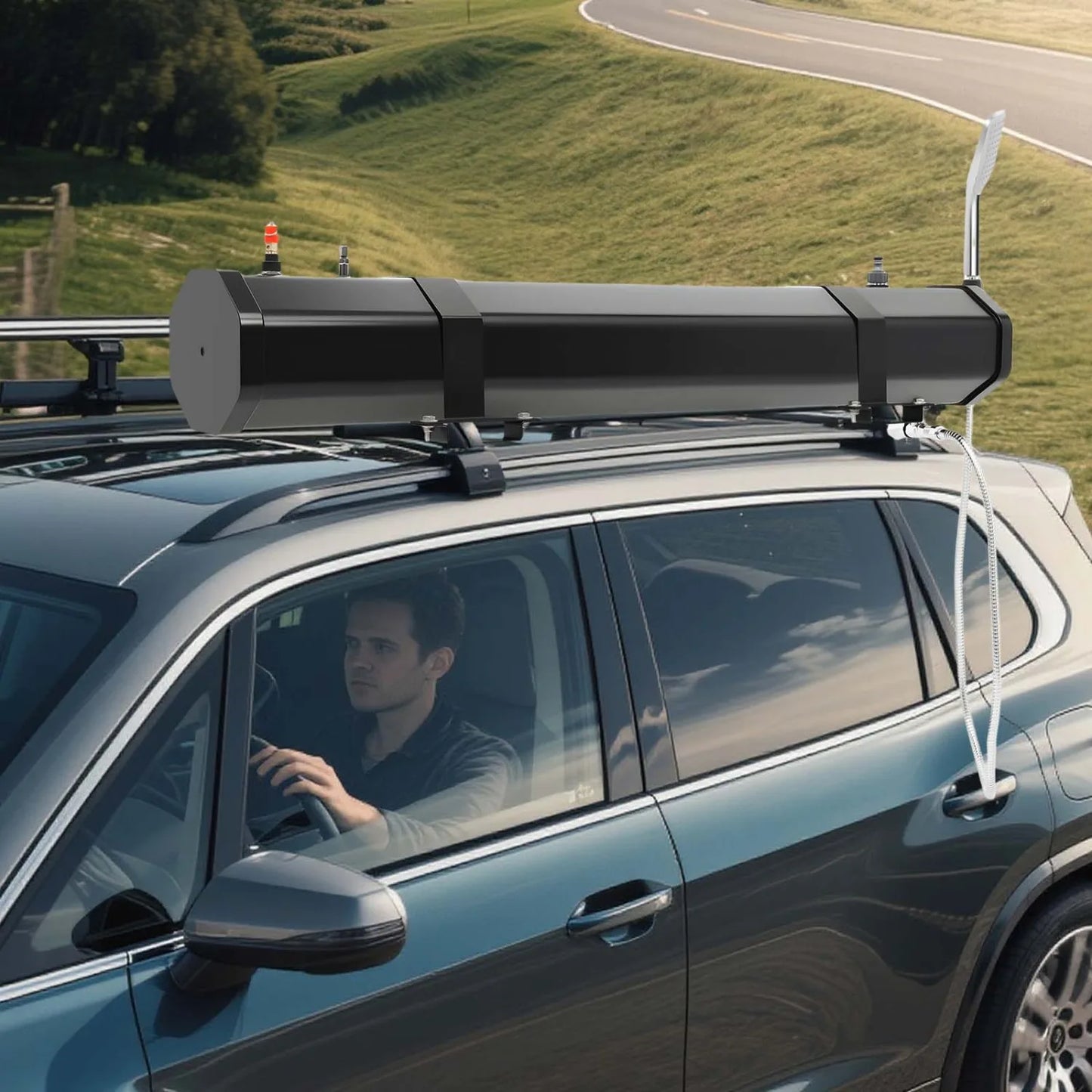 Outdoor Portable Shower Set With Roof Rack Mount 60 Celsius