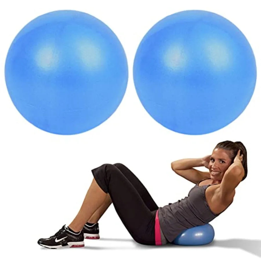 Mini Pilates Yoga Balls 2 Pack Anti Burst Exercise Balls