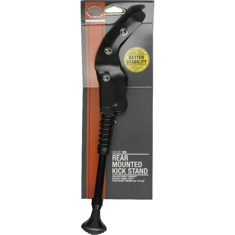 Rear Mounted Bicycle Kickstand For Disc Brake Mounts