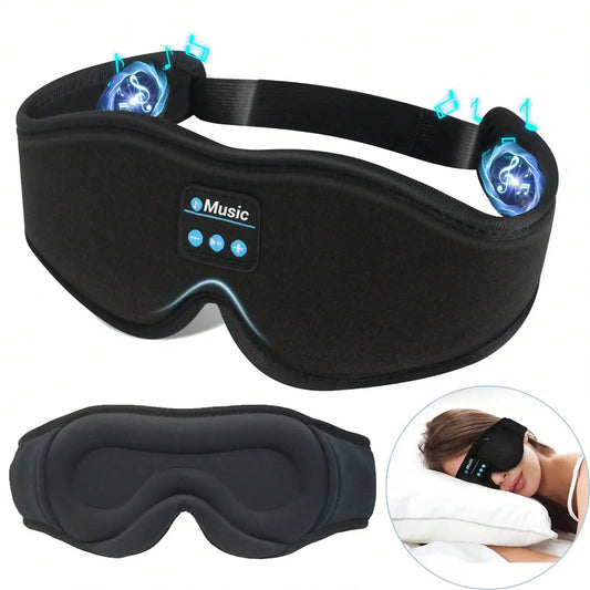 VIKEFON Wireless Sleep Eye Mask Headphones With Ultra-Thin HD Speakers