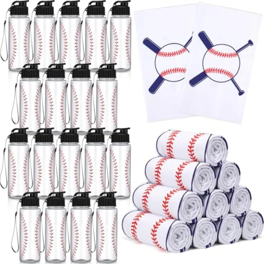 Reusable Squeeze Sports Water Bottles And Breathable Cooling Towel Set