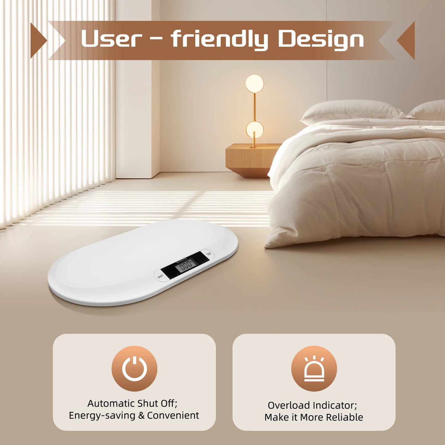 Digital Baby Weighing Scale, 20kg Capacity, High Precision Sensor