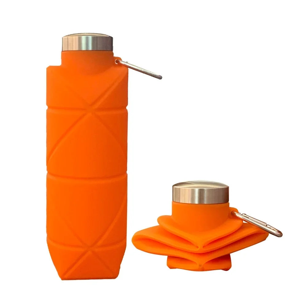 Collapsible Water Bottle Leakproof Silicone Foldable for Gym and Travel