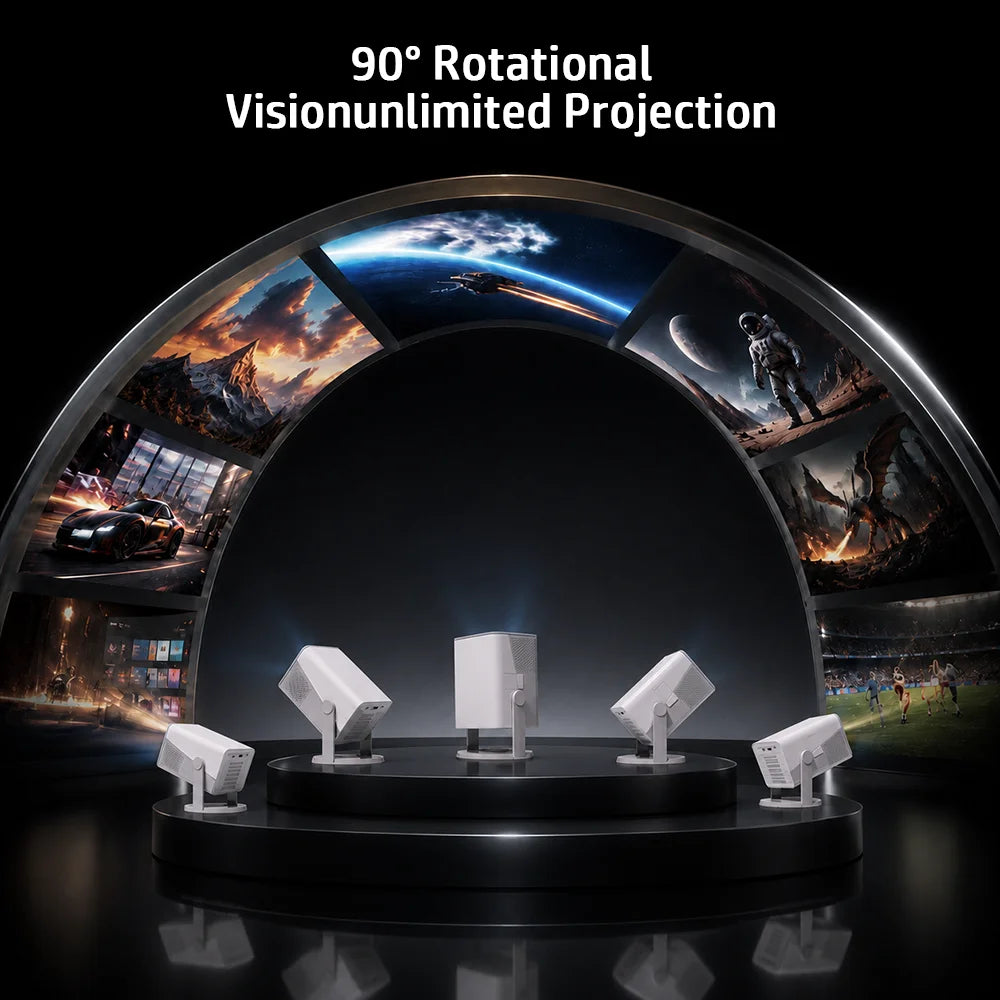 HP 1080P Full HD Portable Projector With WiFi Mirroring 4K