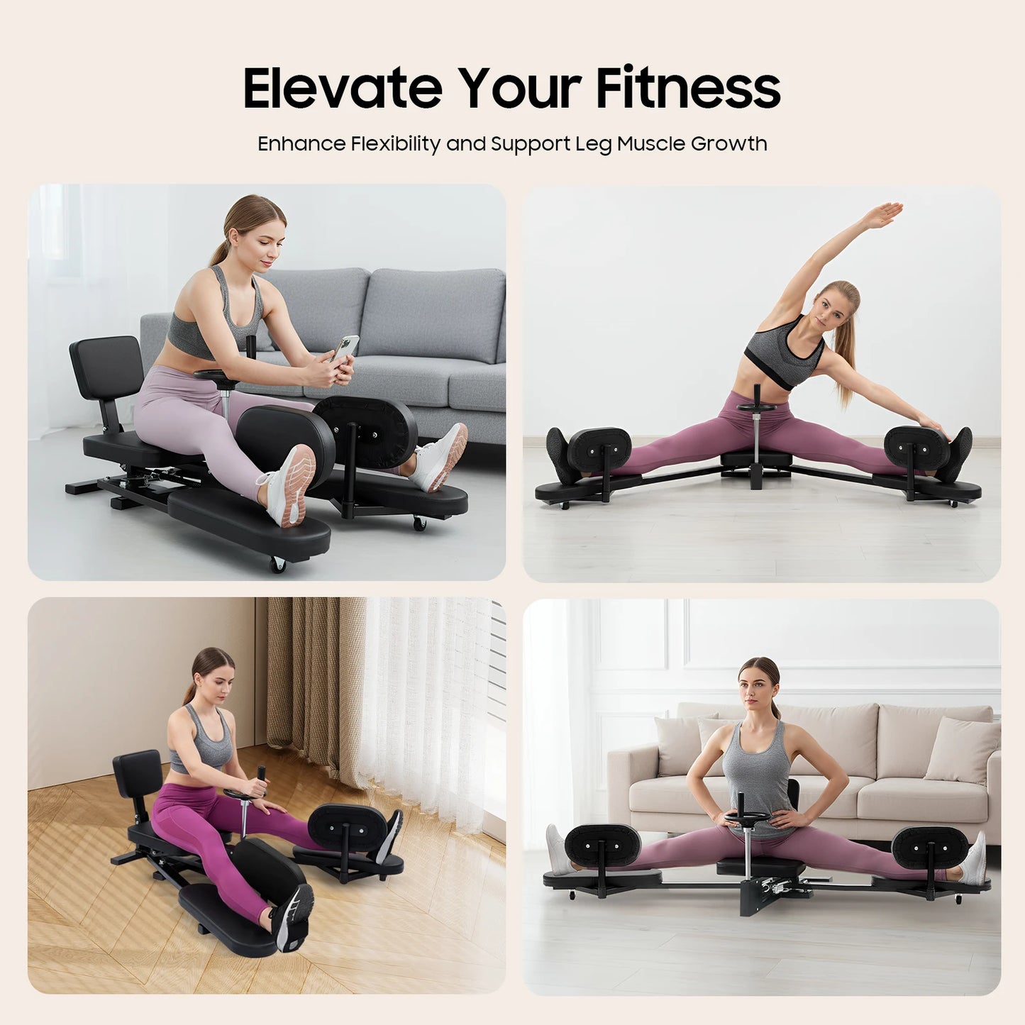 Leg Stretcher Machine 220lbs Heavy Duty For Flexibility Training