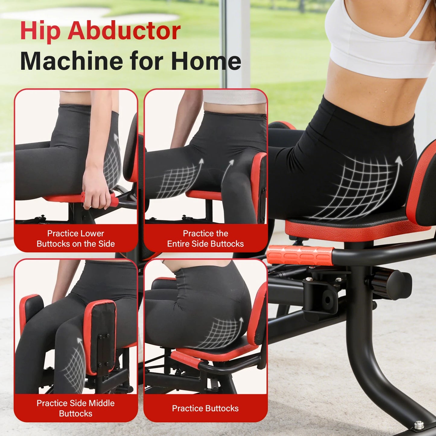 Foldable DualMotion Thigh Sculptor For Home Hip And Leg Workout