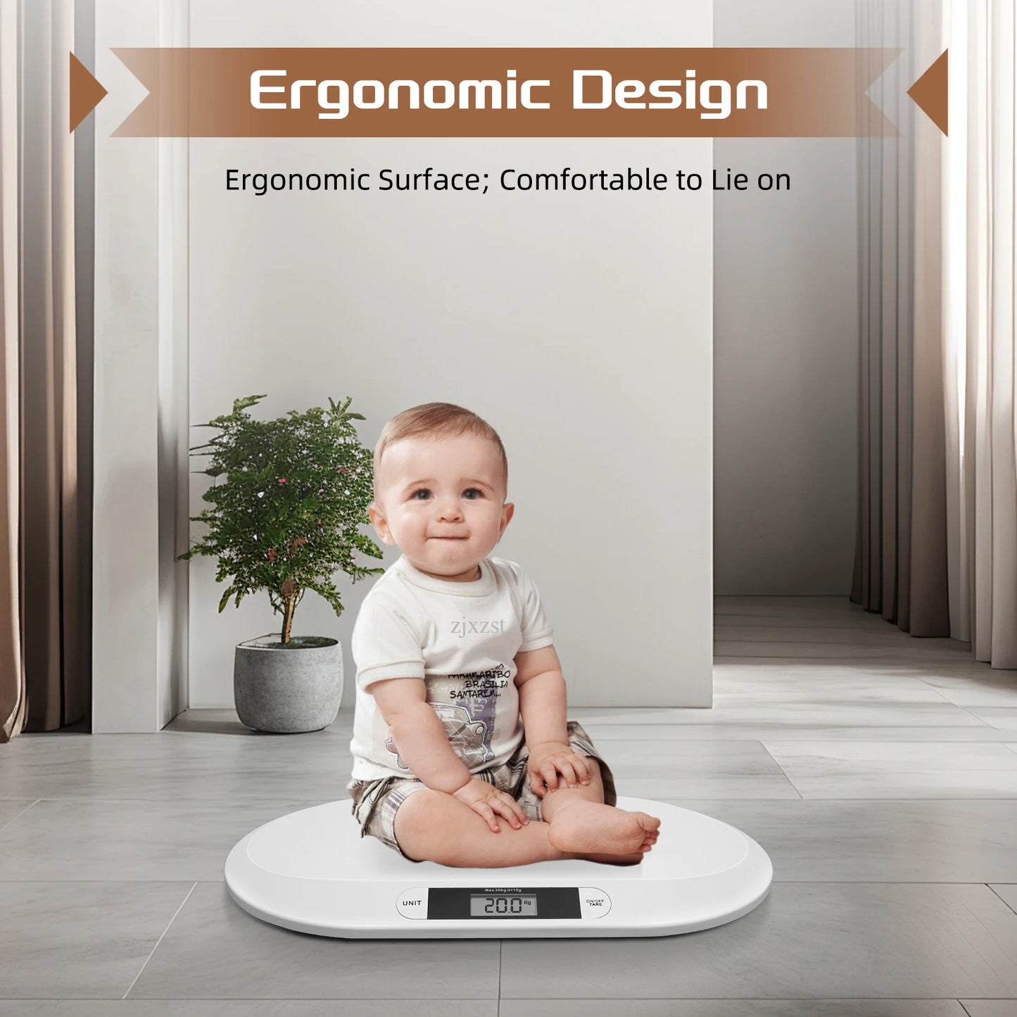 Digital Baby Weighing Scale, 20kg Capacity, High Precision Sensor