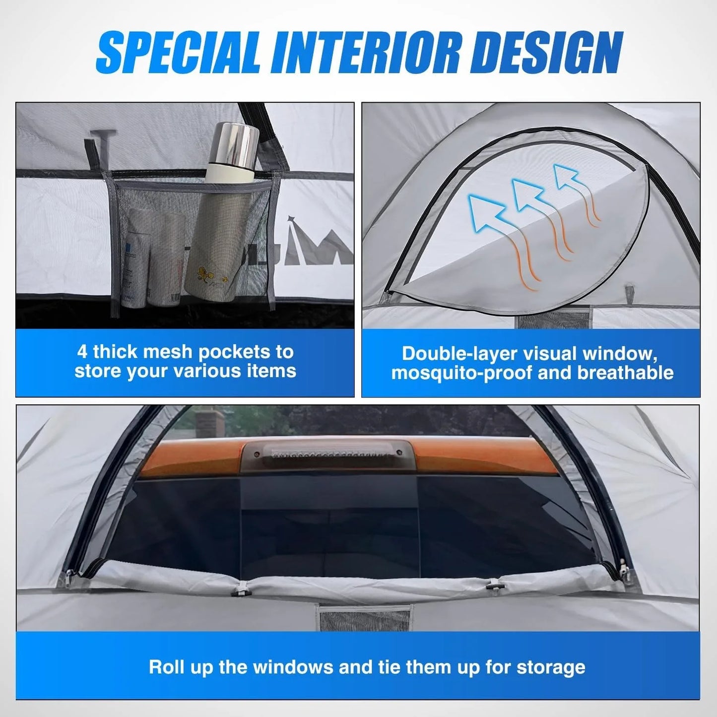Nilight Truck Bed Tent Two Person Waterproof Camping Shelter