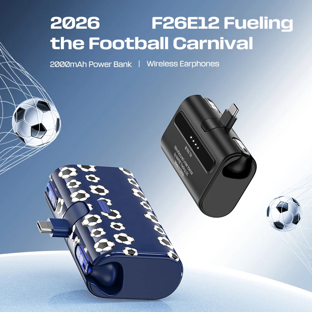 F26E12 Wireless Bluetooth Earbuds Touch Controls And Built In Mic