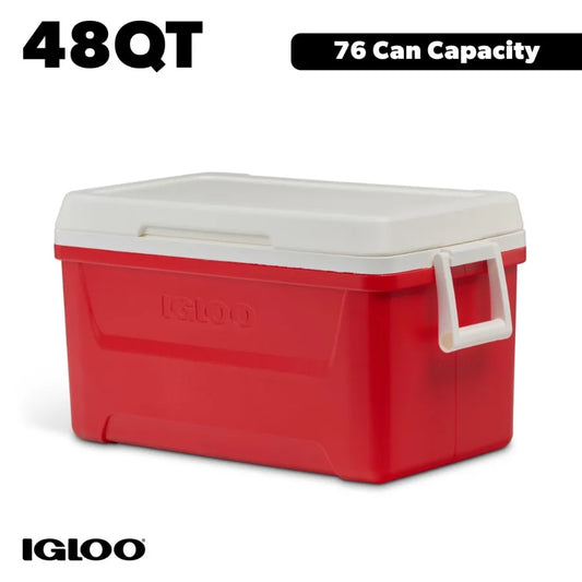 Hard Sided Ice Chest Cooler For Outdoor Camping And Tailgating