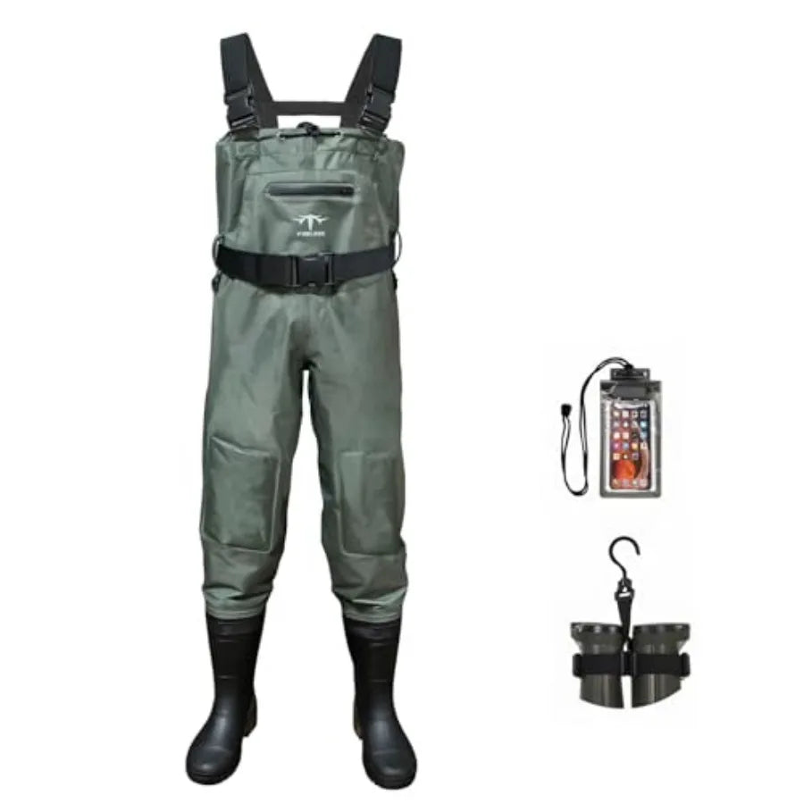 Chest Waders 2 Ply Nylon PVC Waterproof Fishing And Hunting