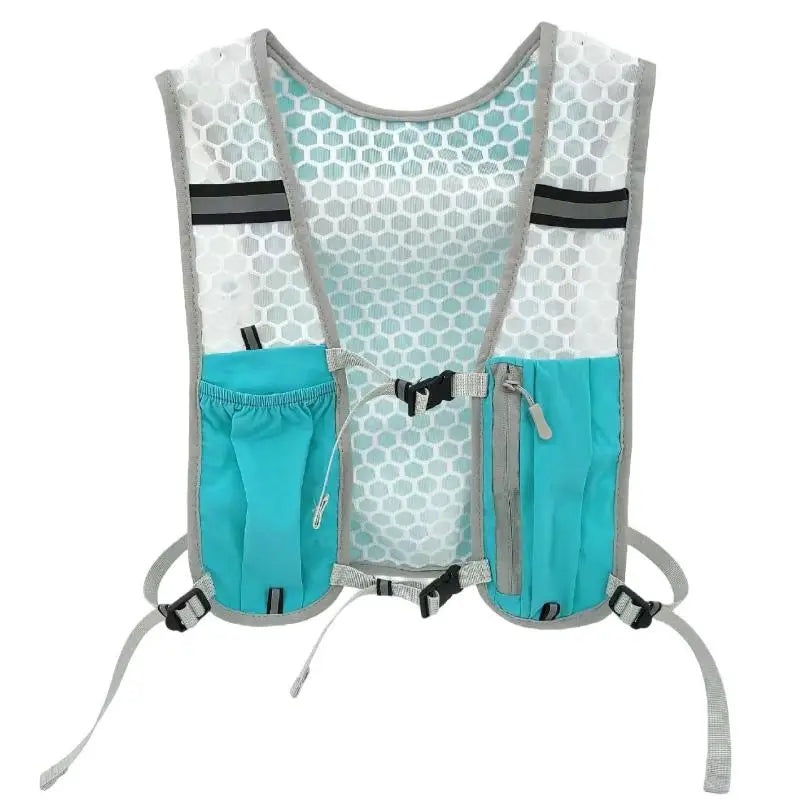 Lightweight Reflective Running Hydration Vest With Adjustable Chest Strap
