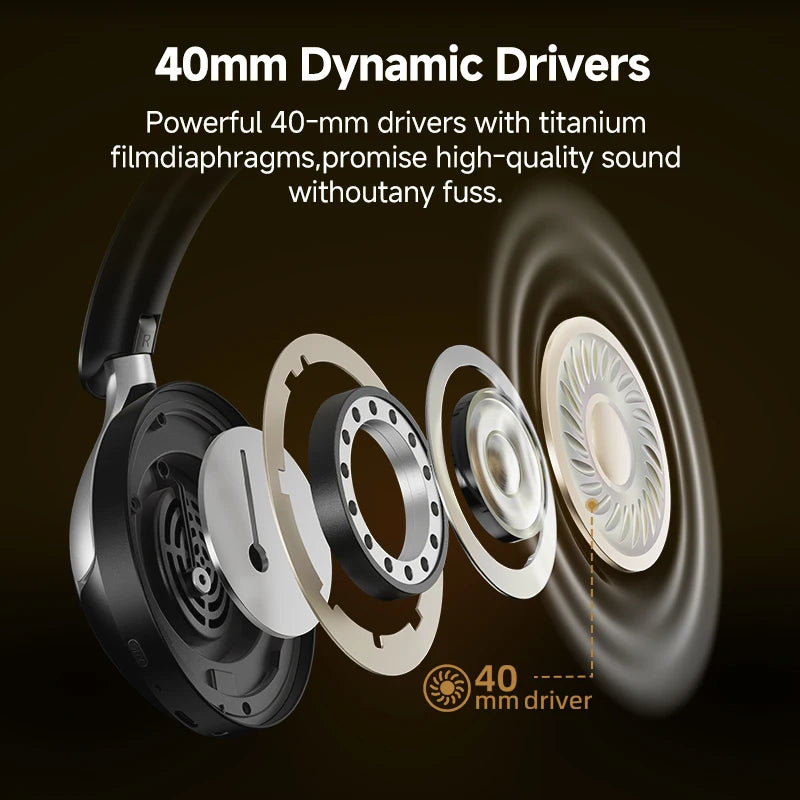 QCY H3 Pro ANC Wireless Headphones 50dB Noise Canceling LDAC