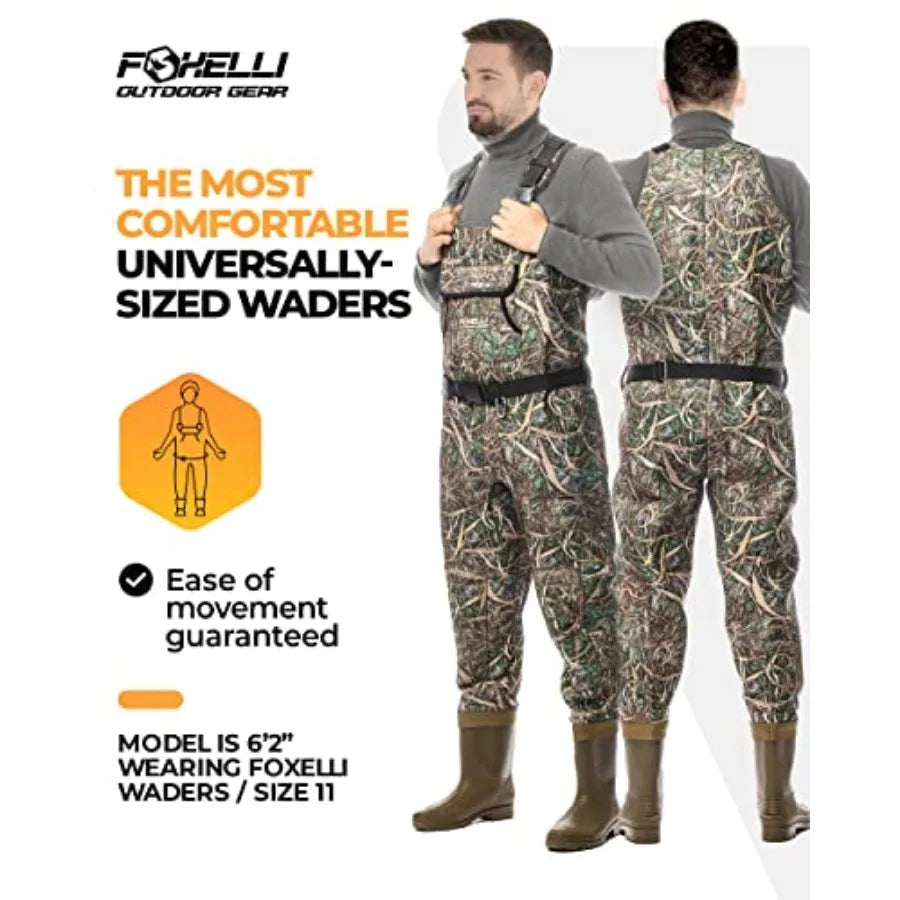 Waterproof Neoprene Chest Waders for Hunting and Fishing