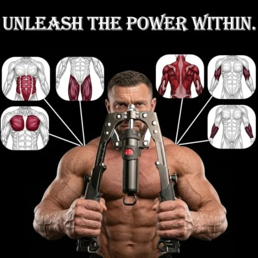 Hydraulic Arm Trainer And Chest Exerciser With 15 Level Resistance