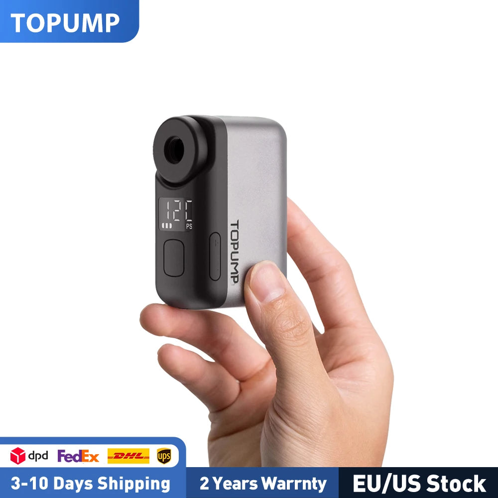 Topump TB2 Pro Electric Mini Portable Bike Pump With Display