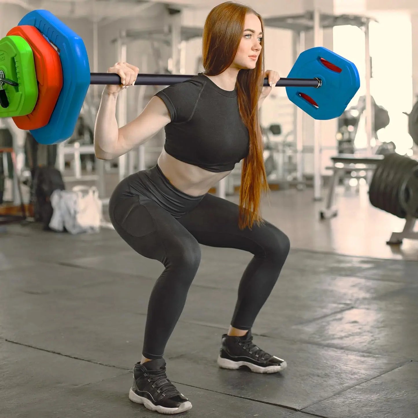 Twister.CK Adjustable Barbell Weight Set 40lb 20kg for Home Gym