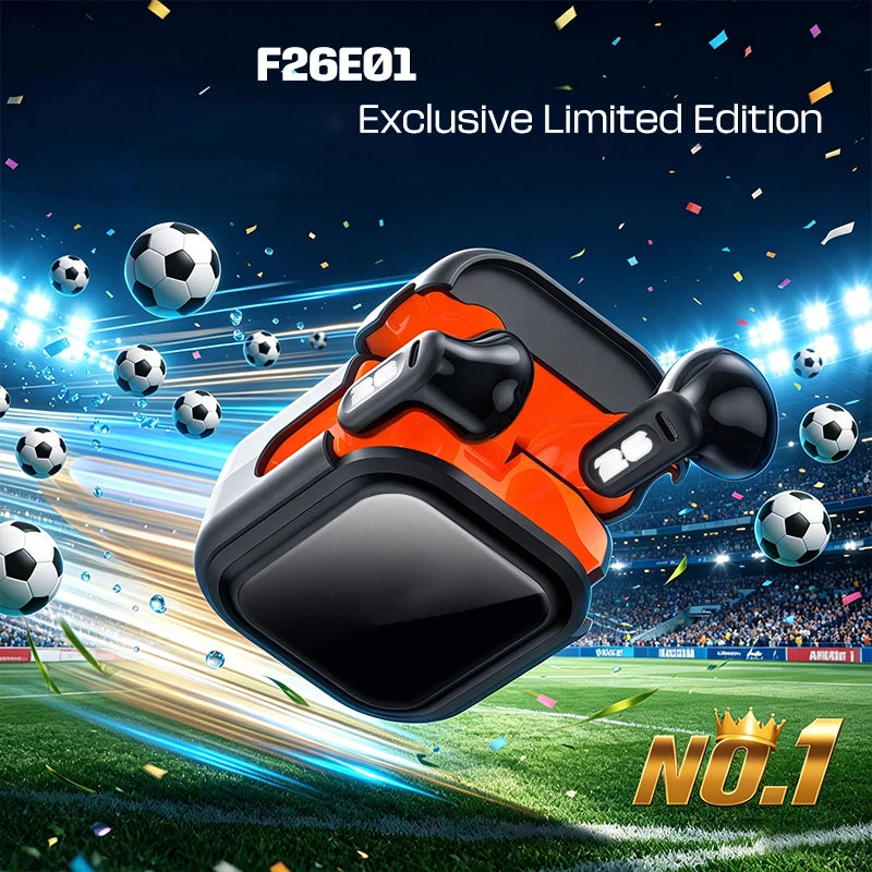 F26E01 Wireless Bluetooth In-Ear Earbuds With Clear Sound Built-In Mic