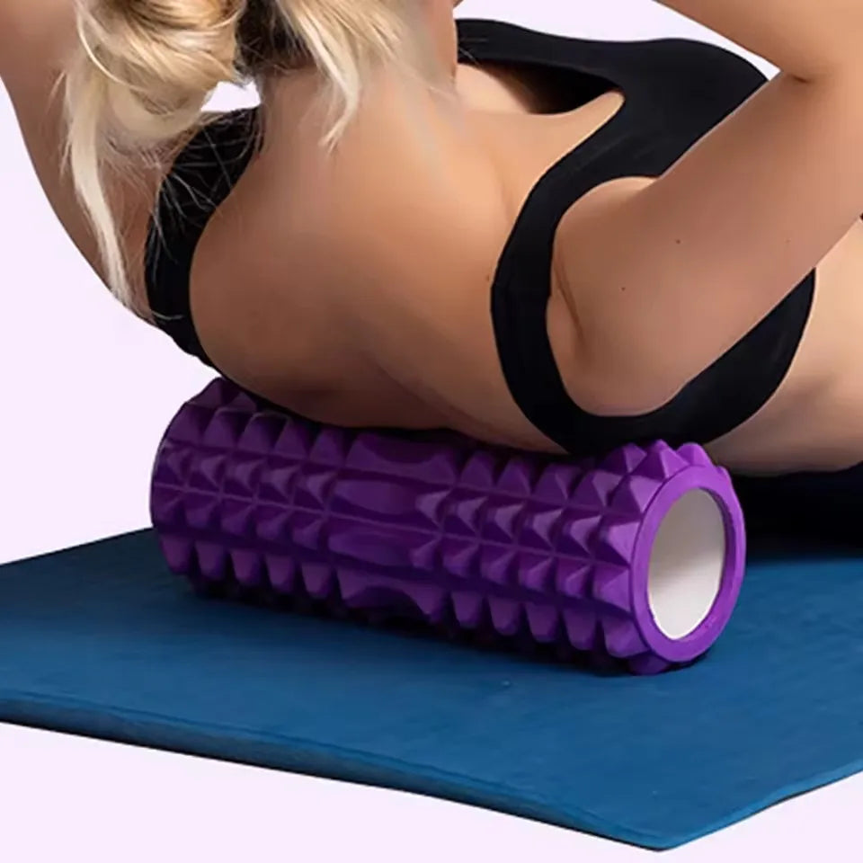 Yoga Foam Roller And Block Set For Deep Tissue Massage
