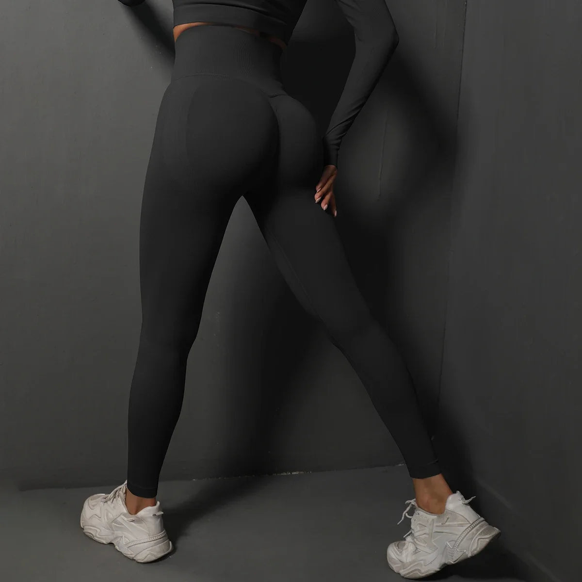 Hamidou Women Yoga Leggings High Waist Seamless Fitness Pants