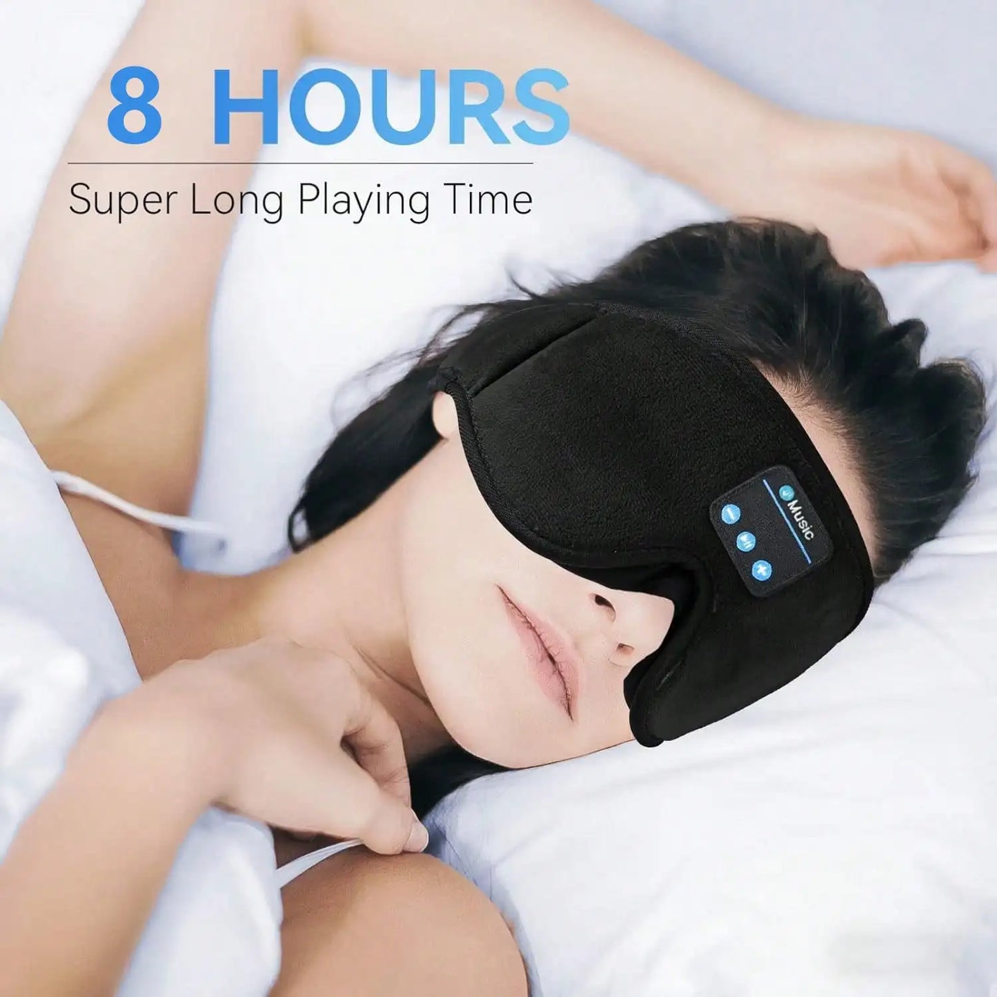 VIKEFON Wireless Sleep Eye Mask Headphones With Ultra-Thin HD Speakers